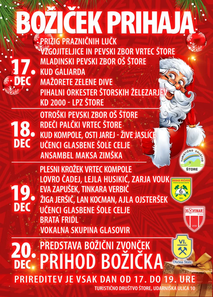 Vabilo Bozicek prihaja 2025