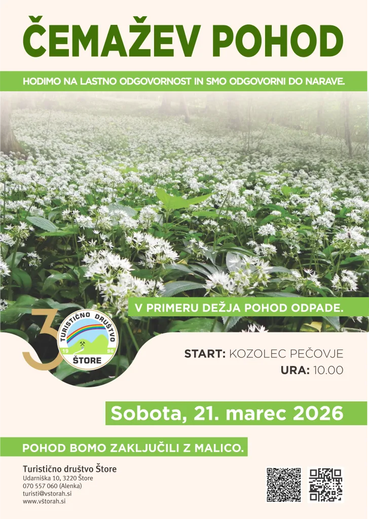 vabilo na cemazev pohod 2026